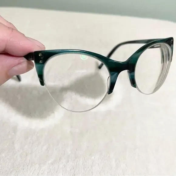 Ella Cat Eye Glasses - Ocean